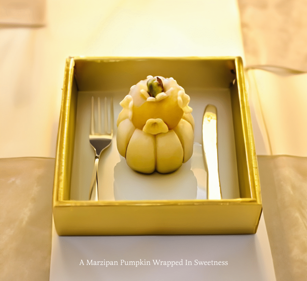 Marzipan pumpkin
